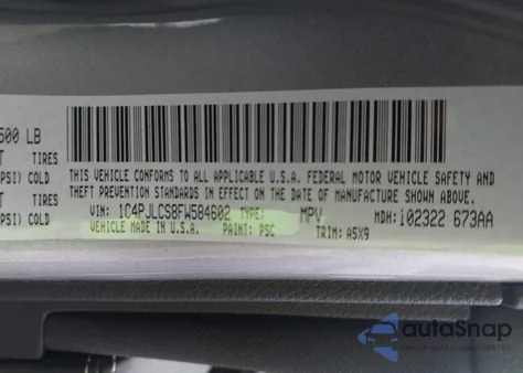 2015 Jeep Cherokee Latitude z USA, uszkodzony, nr VIN 1C4PJLCS8FW584602